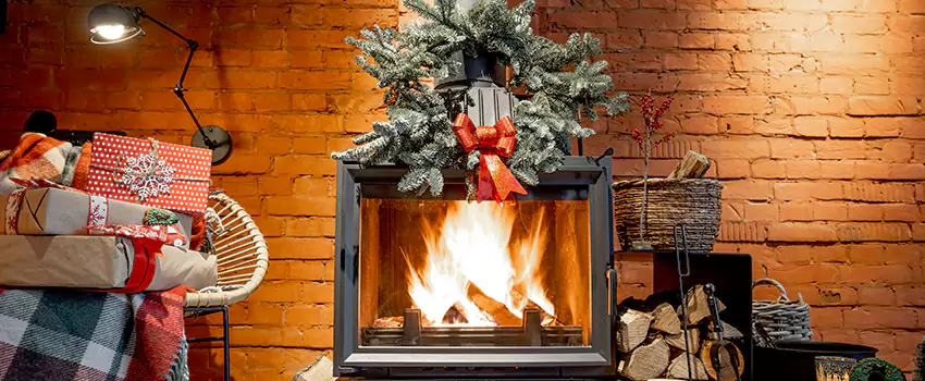 Travis Industries Linear Gas Fireplace Installation in Calverton, Maryland