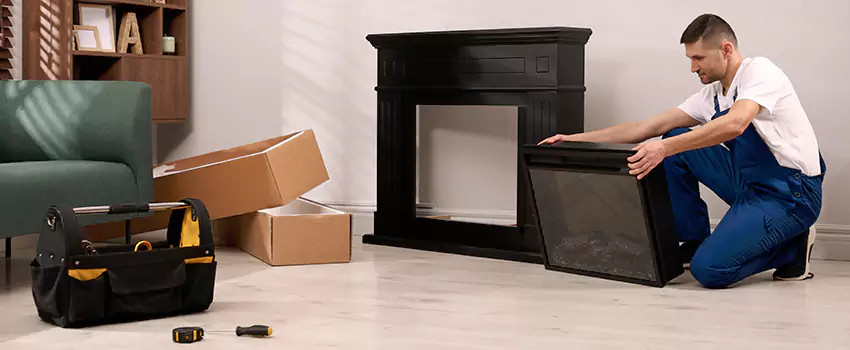 Old Rusted Metal Fireplace Repair And Replacement in Calverton, MD