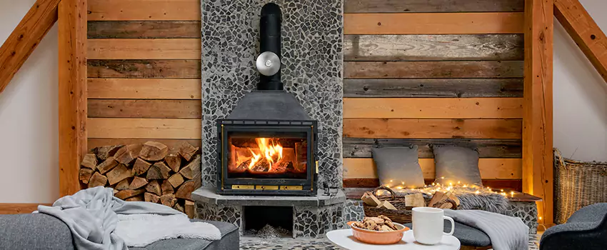 Thelin Hearth Products Direct Vent Gas Stove Fireplace Inspection in Calverton, Maryland